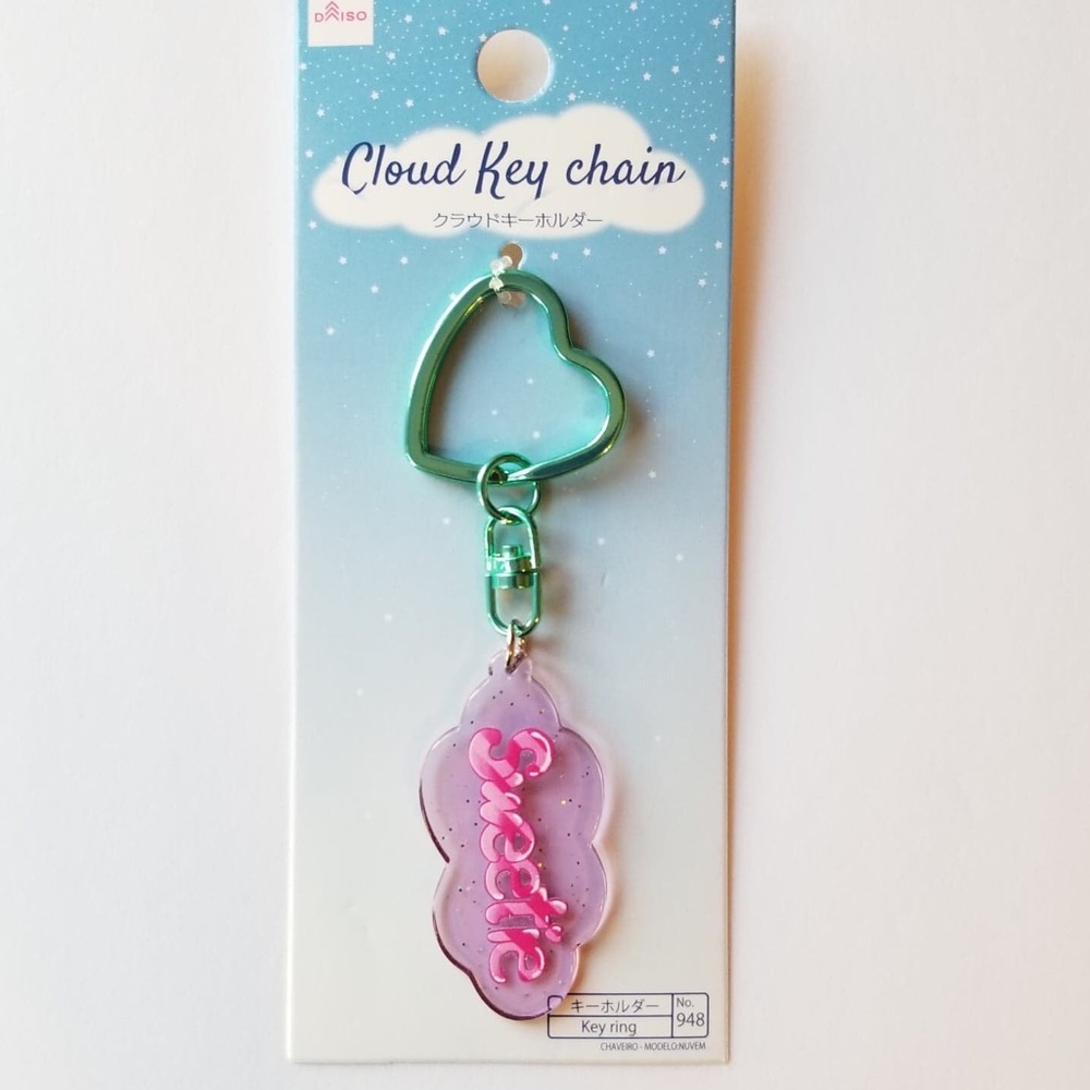 SWEETIE CLOUD HEART KEY RING